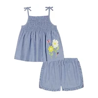 Kids Headquarters Baby Girls 2-pc. Short Set