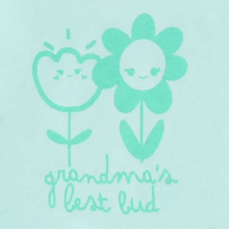 Okie Dokie Baby Girls Round Neck Short Sleeve Graphic T-Shirt