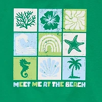 Thereabouts Little & Big Kid Girls Crew Neck Short Sleeve Boxy Fit Graphic T-Shirt