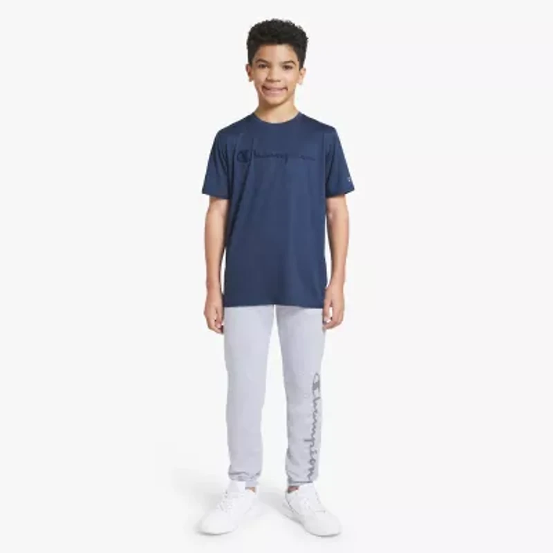 Champion Big Kid Boys Round Neck Short Sleeve Regular Fit Graphic T-Shirt