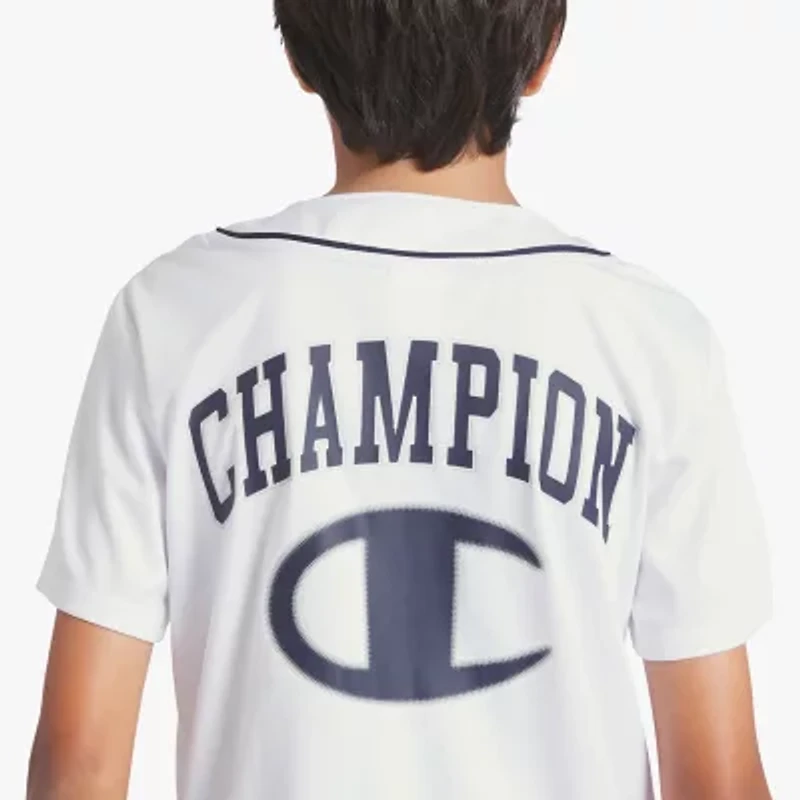 Champion Big Kid Boys Round Neck Short Sleeve Regular Fit Graphic T-Shirt