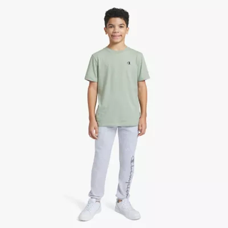 Champion Big Kid Boys Round Neck Short Sleeve Regular Fit Graphic T-Shirt