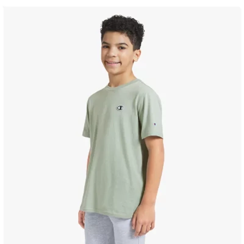 Champion Big Kid Boys Round Neck Short Sleeve Regular Fit Graphic T-Shirt