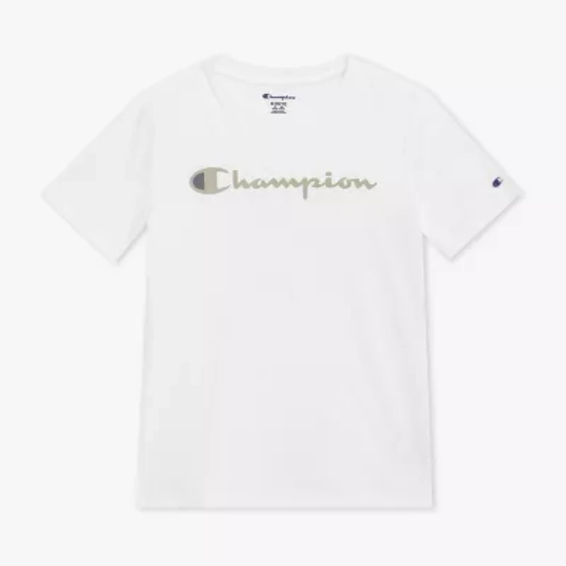 Champion Big Kid Boys Round Neck Short Sleeve Regular Fit Graphic T-Shirt