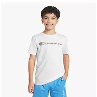 Champion Big Kid Boys Round Neck Short Sleeve Regular Fit Graphic T-Shirt