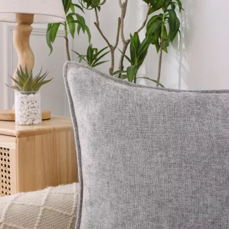 Chenille 20x20 Square Throw Pillow