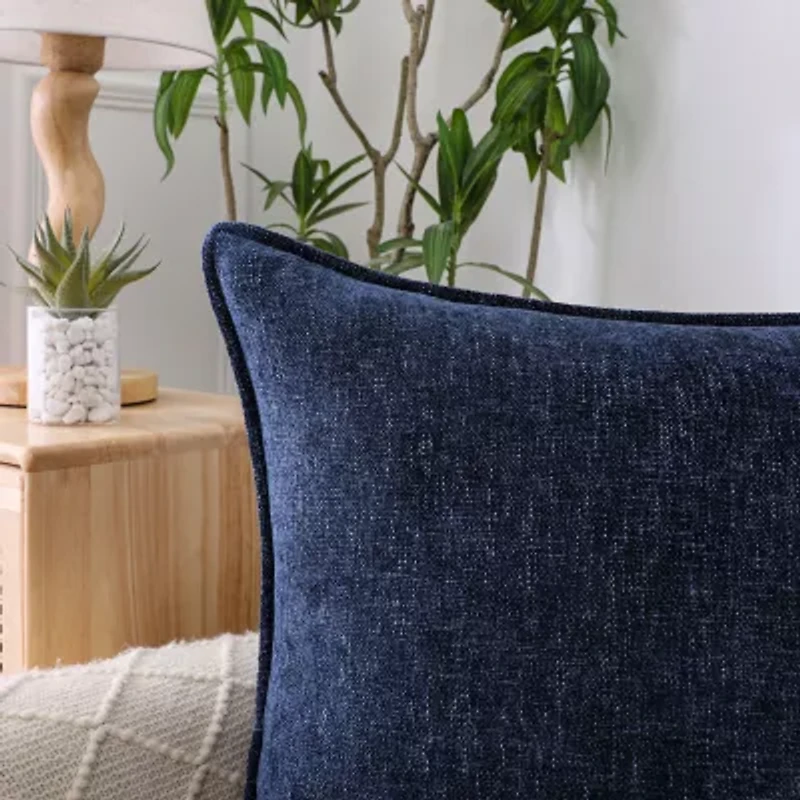 Chenille Square Throw Pillow