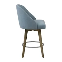 Madison Park Walsh Counter Stool Height Upholstered Swivel Bar