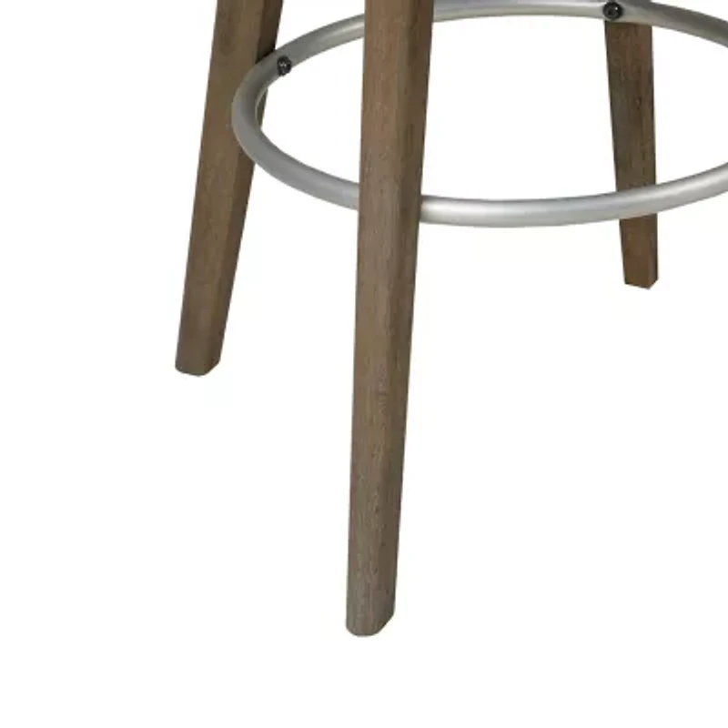 Madison Park Walsh Counter Stool Height Upholstered Swivel Bar