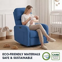 INK+IVY Curved Slope-Arm Recliner