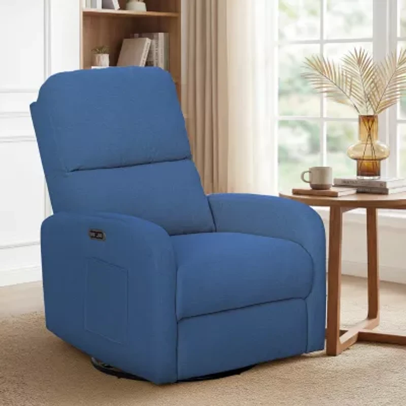 INK+IVY Curved Slope-Arm Recliner