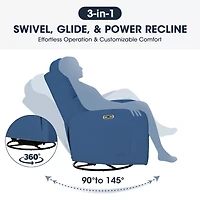 INK+IVY Curved Slope-Arm Recliner