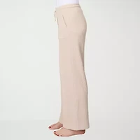 Free Country Womens Comfort Waistband Wide Leg Mid Rise Drawstring Pant