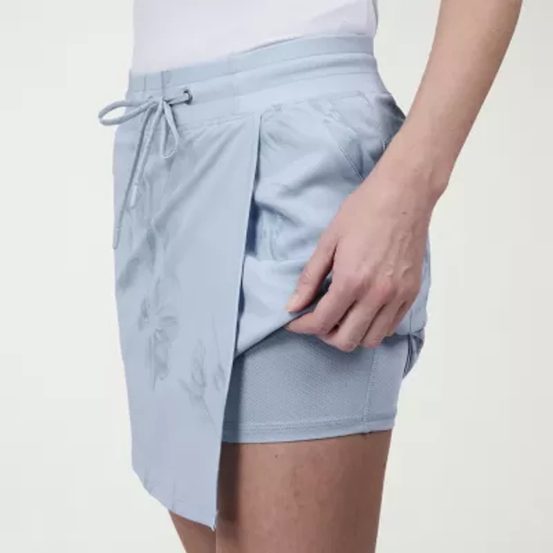 Free Country Womens Mid Rise Moisture Wicking Skort