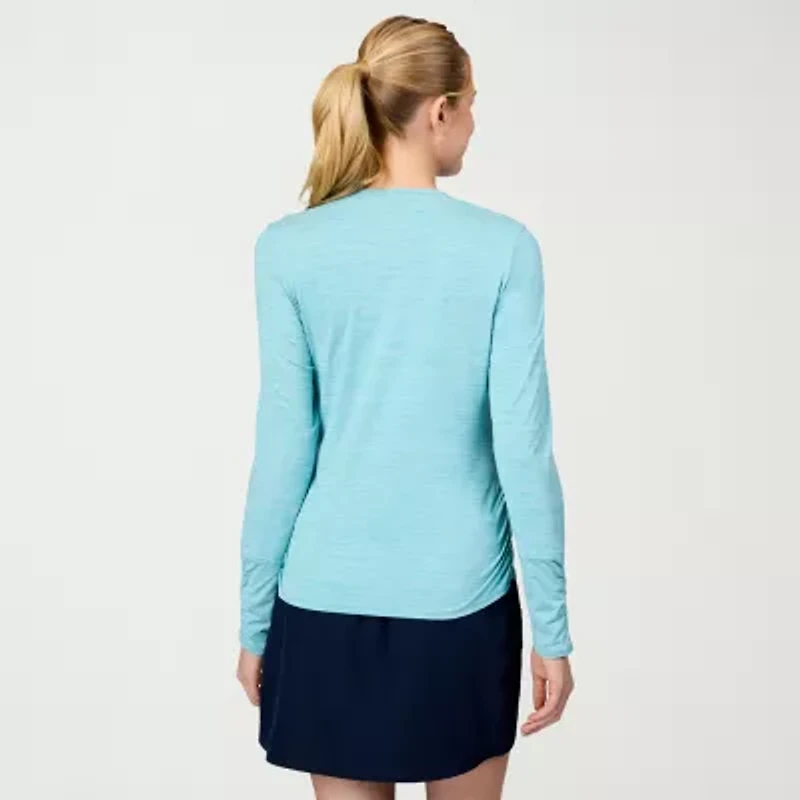 Free Country Womens Crew Neck Long Sleeve T-Shirt