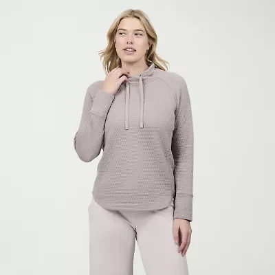 Free Country Womens Cowl Neck Long Sleeve Sweatshirt