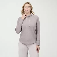 Free Country Womens Cowl Neck Long Sleeve Sweatshirt