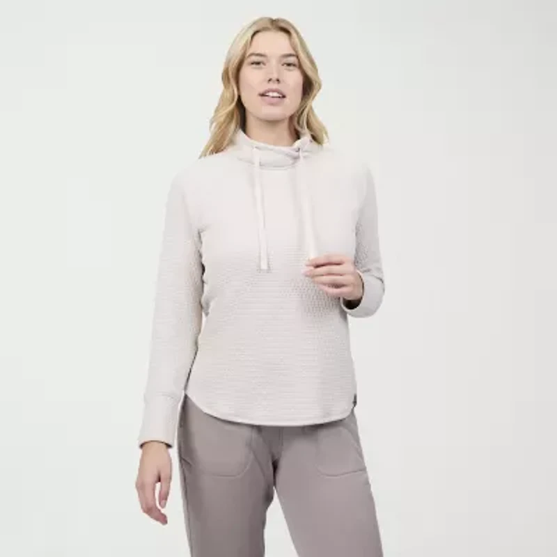 Free Country Womens Cowl Neck Long Sleeve Sweatshirt