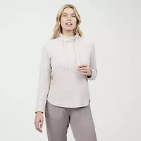 Free Country Womens Cowl Neck Long Sleeve Sweatshirt