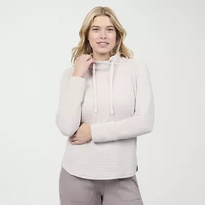 Free Country Womens Cowl Neck Long Sleeve Sweatshirt