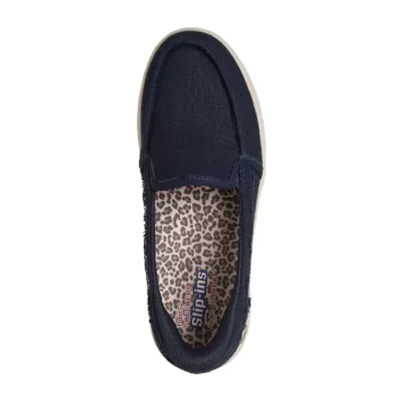 Skechers Bobs Hands Free Slip-Ins Arch Comfort Sun Womens Almond Closed Toe Slip-On Shoe