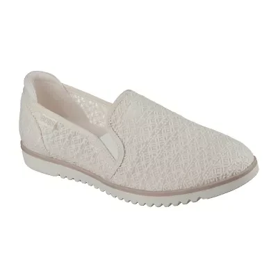 Skechers Bobs Flexpadrille Low Womens Almond Closed Toe Slip-On Shoe