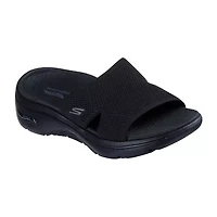 Skechers Womens Slide Sandals Wide Width