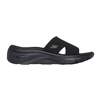 Skechers Womens Slide Sandals Wide Width