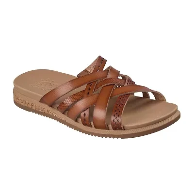 Skechers Bobs Womens Desert Low Kiss Strap Sandals