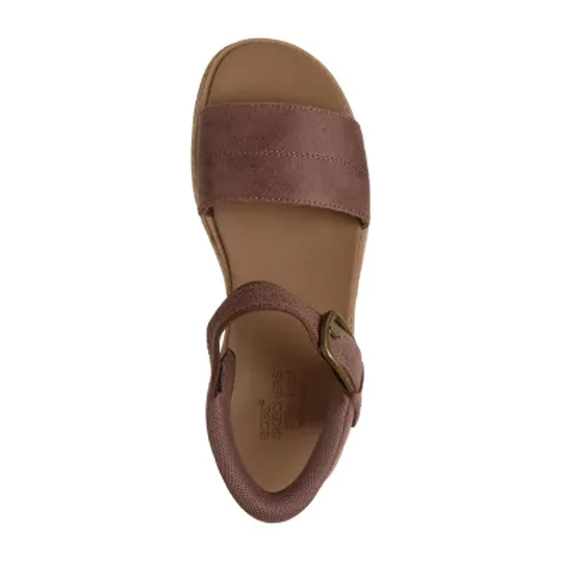 Skechers Bobs Hands Free Slip-Ins Womens Sun Vibe Strap Sandals