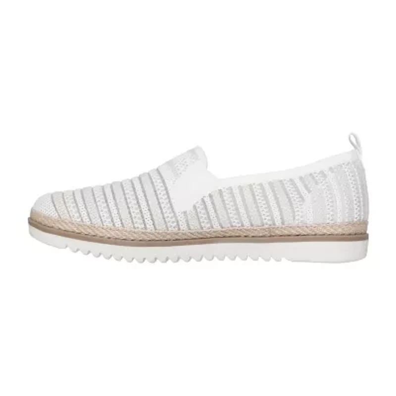 Skechers Bobs Flexpadrille Lo So Chic Womens Round Closed Toe Slip-On Shoe