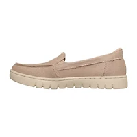 Skechers Bobs Hands Free Slip-Ins Arch Comfort Sun Womens Almond Closed Toe Slip-On Shoe