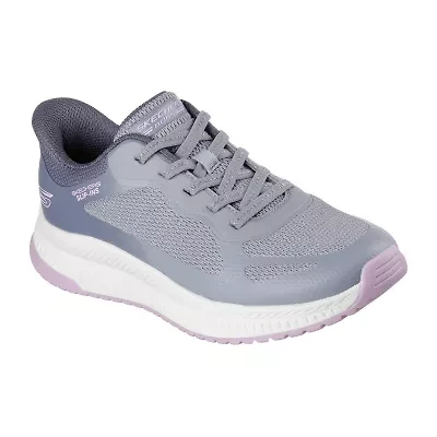 Skechers Bobs Hands Free Slip-Ins Sport Squad 4 Womens Slip-On Walking Shoes