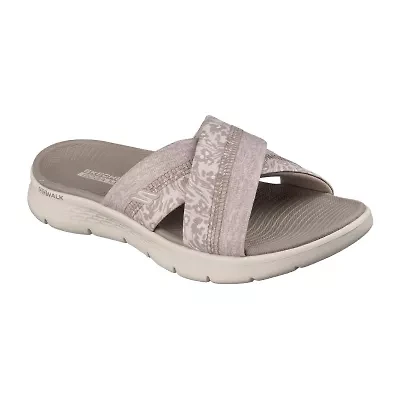 Skechers Womens Go Walk Flex Slide Sandals