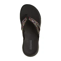 Skechers Womens Go Walk Flex Flip-Flops