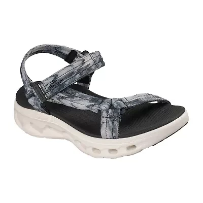 Skechers Womens Go Walk Glide Step 2.0 Strap Sandals