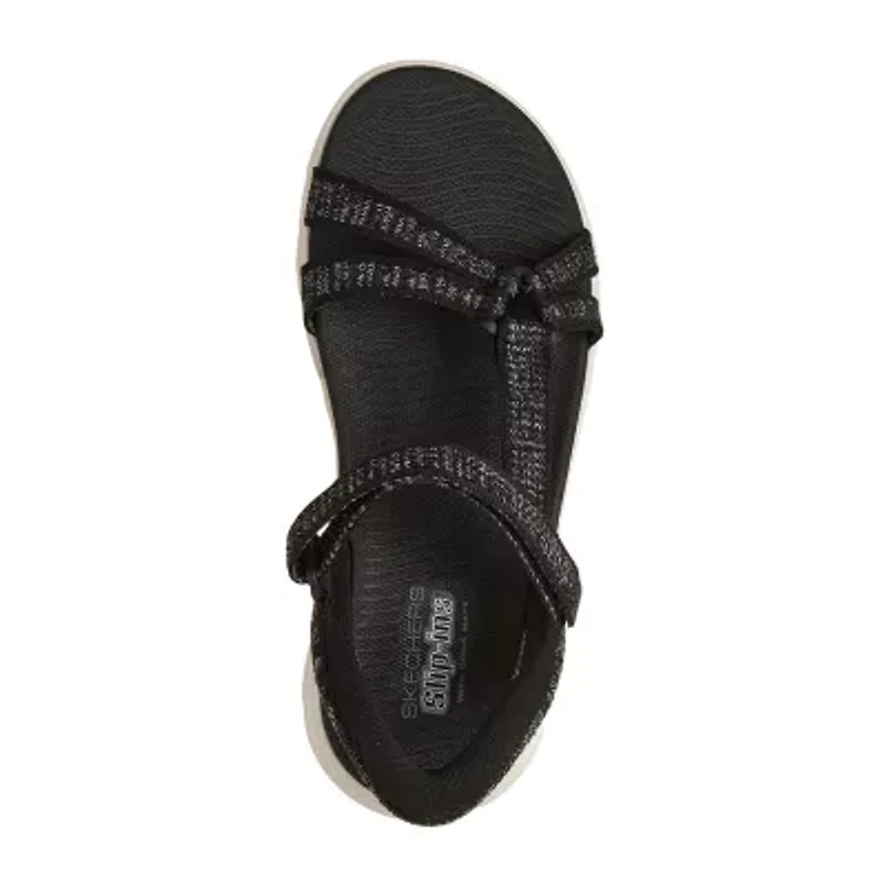 Skechers Womens Go Walk Flex Strap Sandals