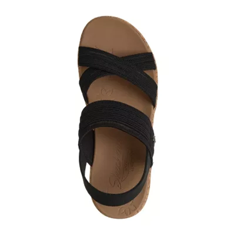 Skechers Womens Beverlee Arch Fit Wedge Sandals