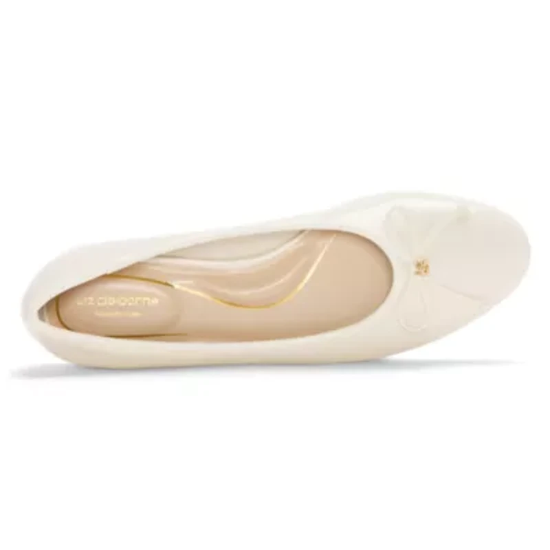 Liz Claiborne Chelsey Womens Round Closed Toe Ballet Flats