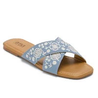 a.n.a Womens Slide Sandals