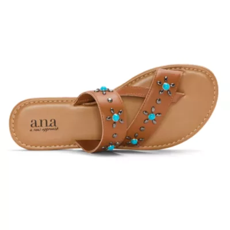 a.n.a Womens Slide Sandals