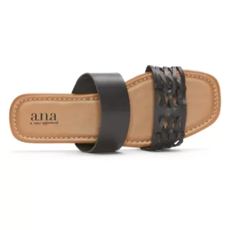 a.n.a Womens Slide Sandals