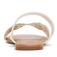 a.n.a Womens Dual Band Slide Sandals