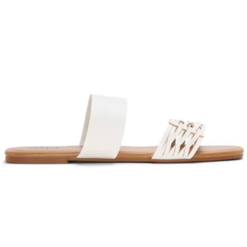a.n.a Womens Dual Band Slide Sandals