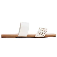a.n.a Womens Dual Band Slide Sandals