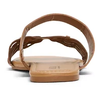 a.n.a Womens Dual Band Slide Sandals