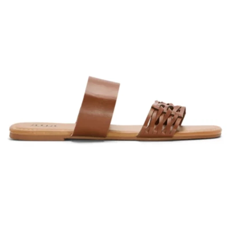 a.n.a Womens Dual Band Slide Sandals