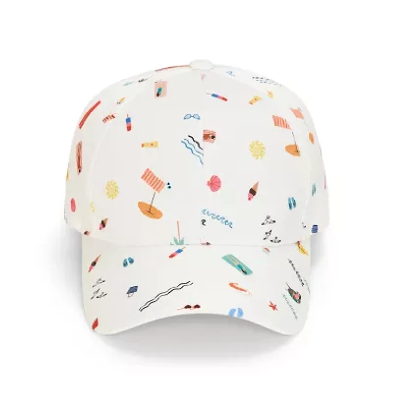 SOL and MER Tie Back Printed Womens Baseball Cap
