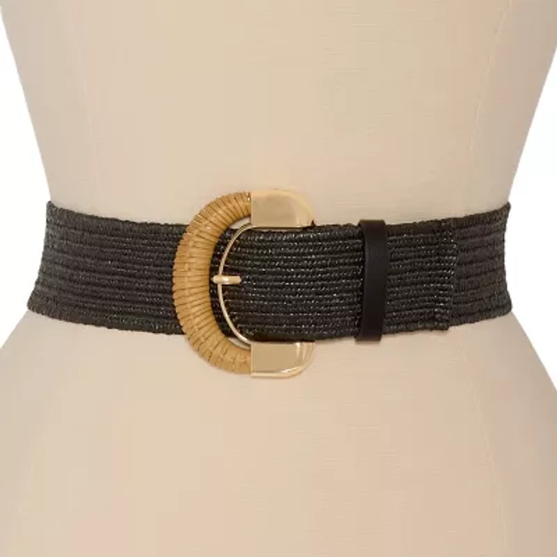 Liz Claiborne Half Rattan Womens Belt