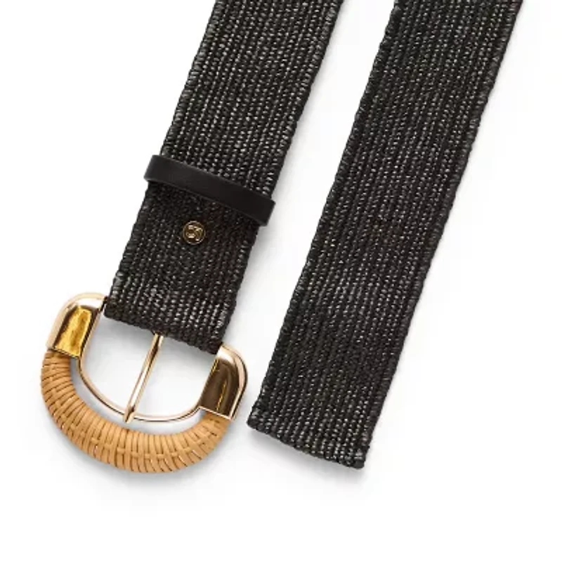Liz Claiborne Half Rattan Womens Belt
